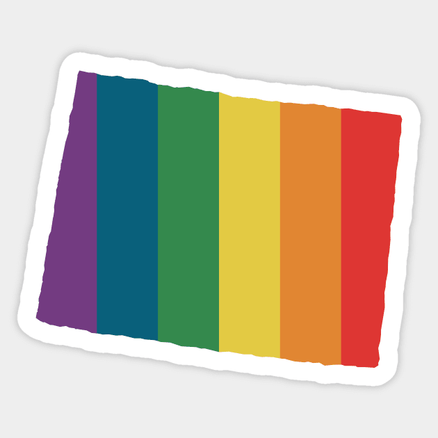 Colorado State Rainbow Sticker by n23tees